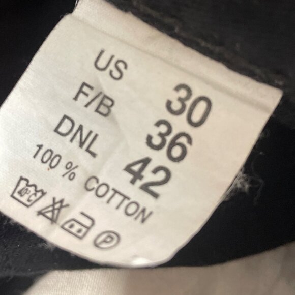 Versace Jeans Couture Black Denim Straight-Leg Jeans Mens Button Fly Size 30 - Picture 8 of 9